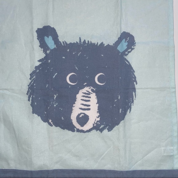 Peking Handicraft Light Blue Bear Cotton Hand Towel Tea 18x25” Hanging Loop - Picture 5 of 9